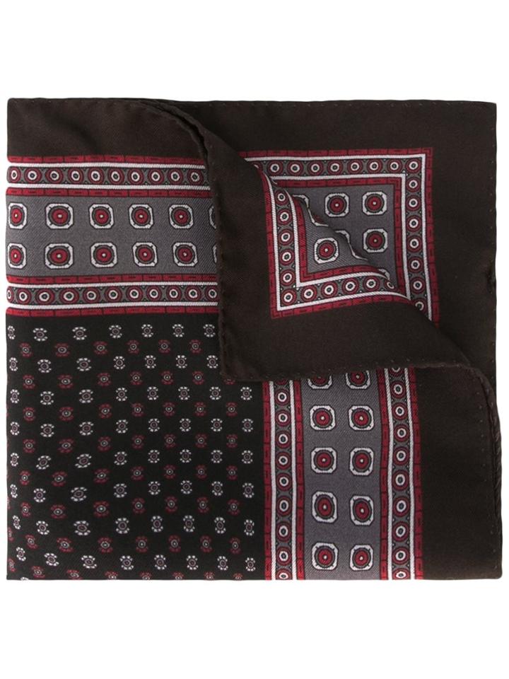Dolce & Gabbana Tile Print Pocket Square, Men's, Red, Silk