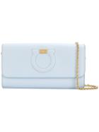 Salvatore Ferragamo Mini Gancio Clutch Bag - Blue