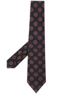 Kiton All-over Motif Tie - Blue