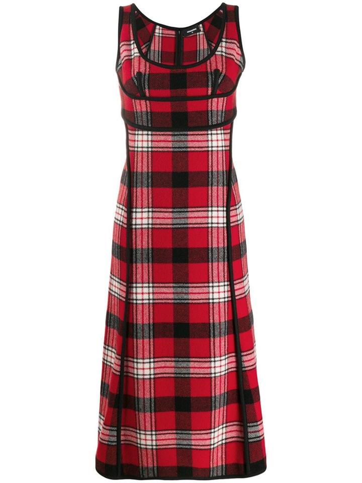 Dsquared2 Knitted Tartan Pattern Dress