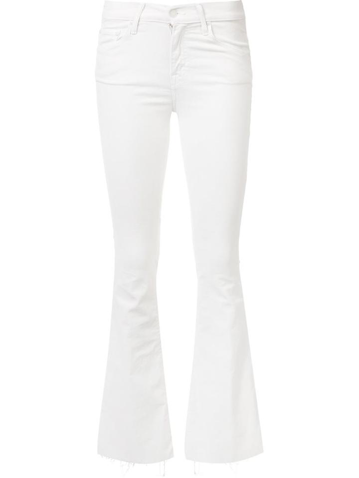 Mother Flared Jeans, Women's, Size: 25, White, Cotton/spandex/elastane