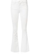 Mother Flared Jeans, Women's, Size: 25, White, Cotton/spandex/elastane
