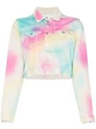 Jordache Rainbow Tie-dye Denim Jacket - Multicoloured