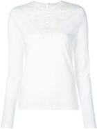 See By Chloé Lace-panel Long-sleeve Top - White