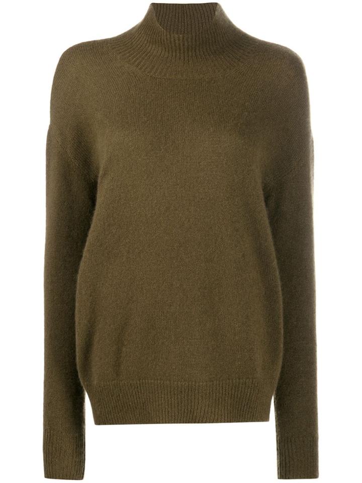 Alyki Roll Neck Jumper - Green