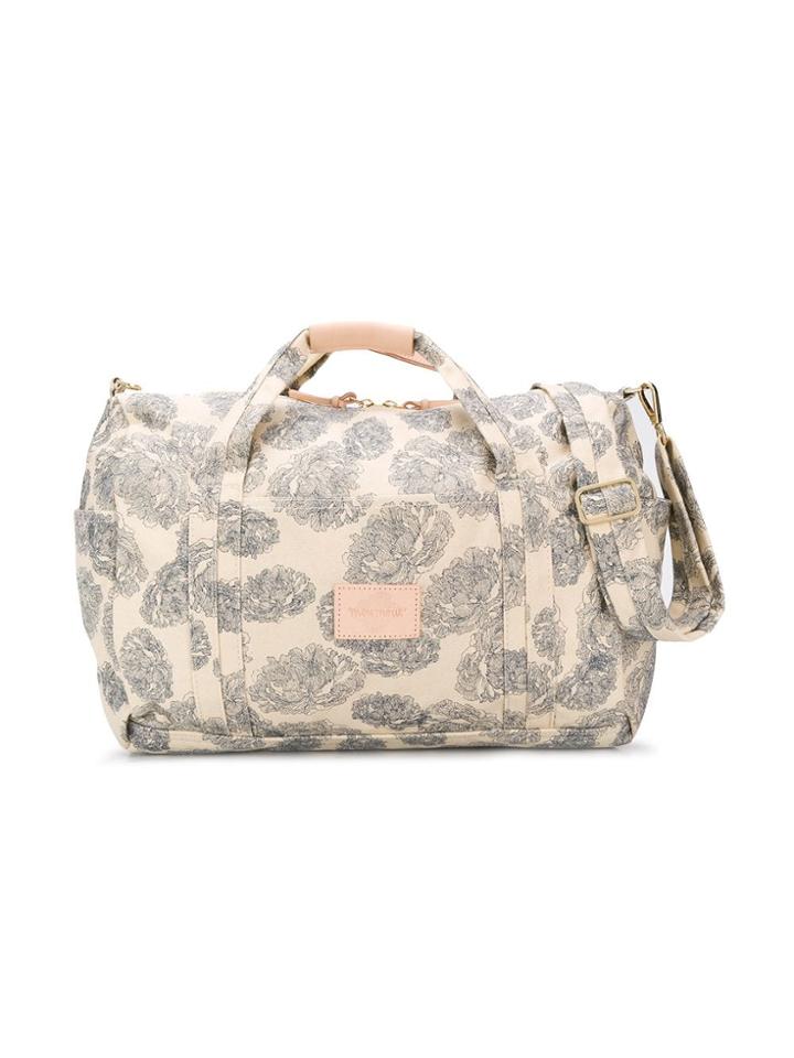 Moumout Peony Print Duffle Bag - Neutrals