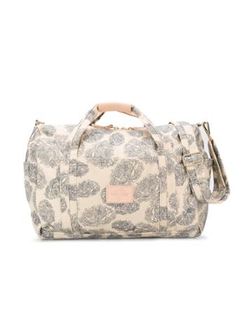 Moumout Peony Print Duffle Bag - Neutrals