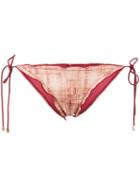 Vix Paula Hermanny - Side Tie Bikini Bottoms - Women - Polyamide/spandex/elastane - L, Women's, Red, Polyamide/spandex/elastane