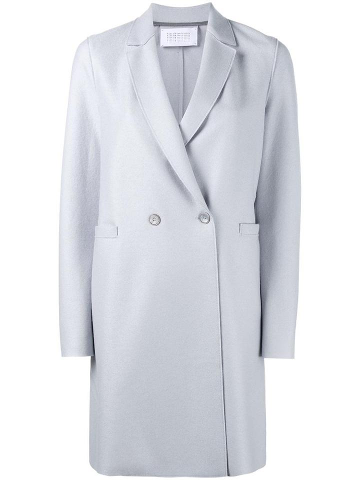 Harris Wharf London Double-breasted Coat, Women's, Size: 38, Grey, Wool