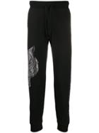 Plein Sport Logo Embellished Trousers - Black