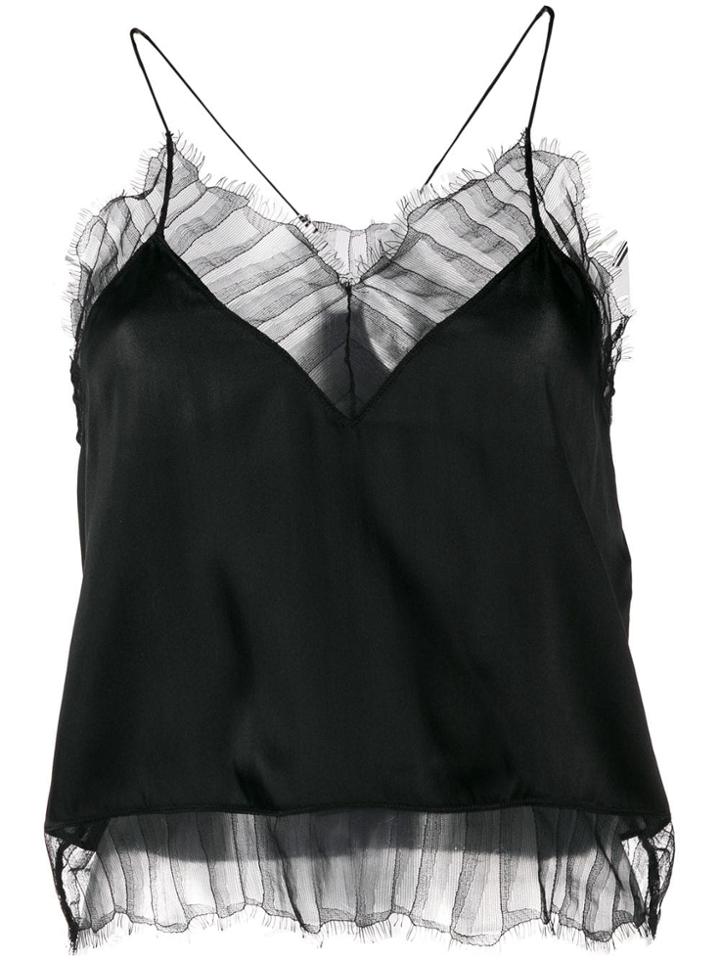 Iro Lace Cami Top - Black
