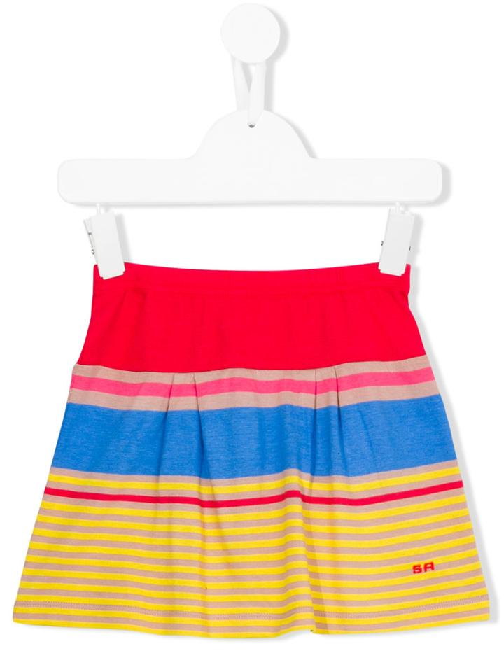 Rykiel Enfant Colour Block Striped Skirt, Toddler Girl's, Size: 4 Yrs, Red