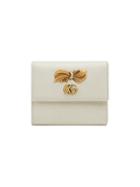 Gucci Leather Wallet With Bow - Nude & Neutrals