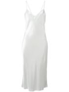 Dkny Satin Slip Dress, Women's, Size: Small, White, Rayon/triacetate/polyester