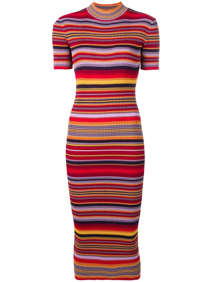 Études Juliette Striped Dress - Red