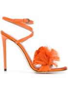 Marco De Vincenzo Fringed Strap Sandals - Yellow & Orange