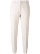 Piazza Sempione Cigarette Trousers, Women's, Size: 38, Nude/neutrals, Cotton/spandex/elastane