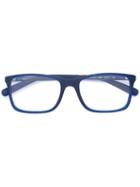 Dolce & Gabbana - Square Frame Glasses - Men - Rubber - 53, Blue, Rubber