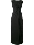Rick Owens Lilies - Jersey Long Sleeveless Drape Dress - Women - Cotton/nylon/viscose - 44, Black, Cotton/nylon/viscose