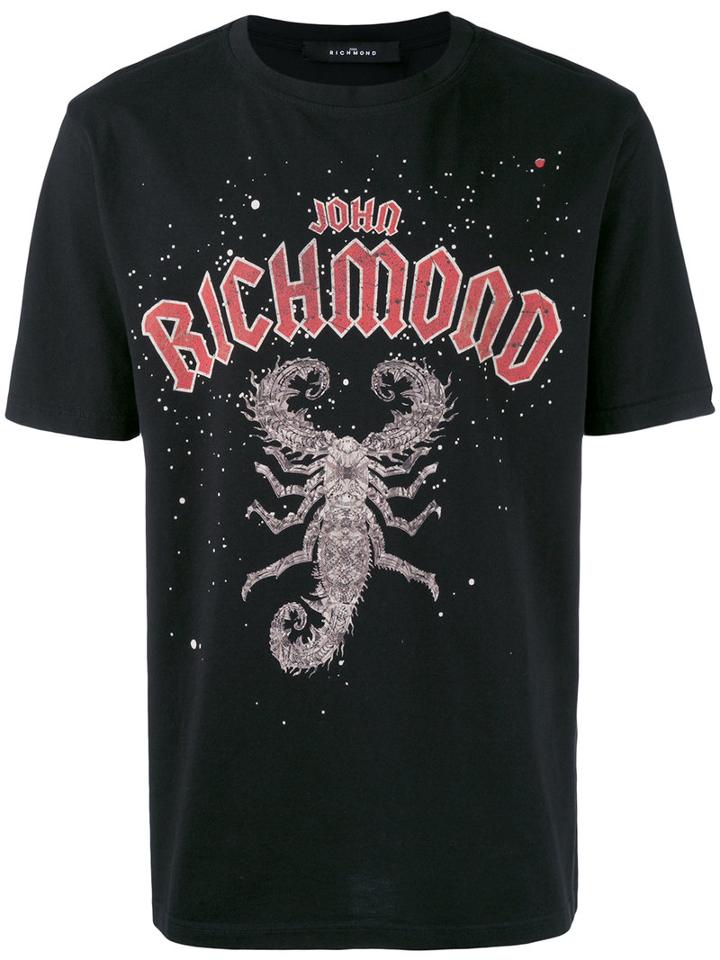 John Richmond - Scorpion Print T-shirt - Men - Cotton - M, Black, Cotton