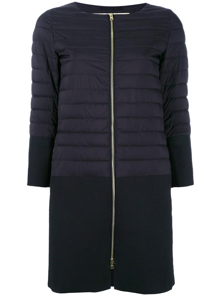 Herno Padded Coat, Women's, Size: 42, Black, Cotton/polyamide/polyurethane/polyester
