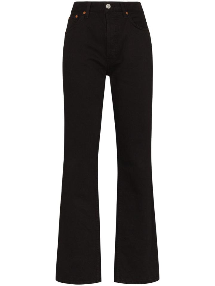 Re/done Straight-leg Jeans - Black