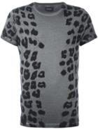 Diesel Animal Print T-shirt, Men's, Size: Large, Grey, Cotton