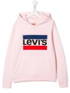 Levi's Kids Logo Print Hoodie - Pink
