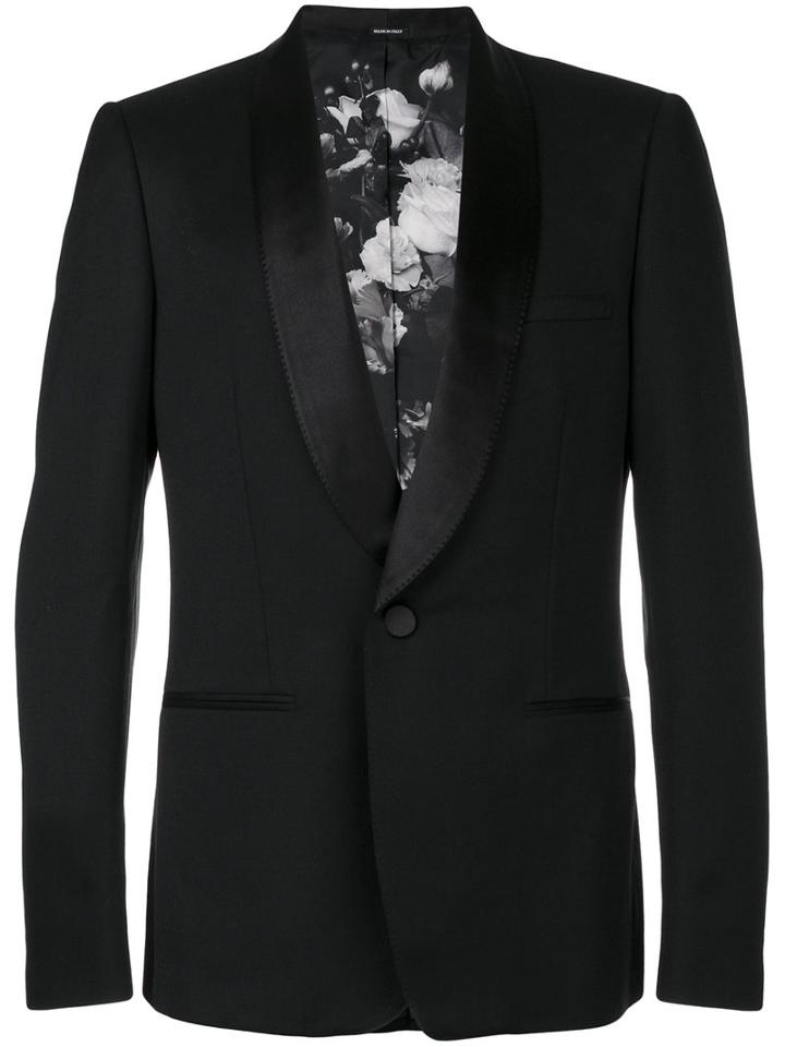 Alexander Mcqueen - Tuxedo Blazer - Men - Silk/polyester/viscose/mohair - 48, Black, Silk/polyester/viscose/mohair
