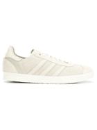 Wings+horns Striped Sneakers - White