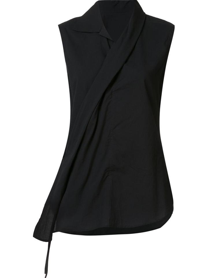 Y's Sleeveless Wrap Blouse