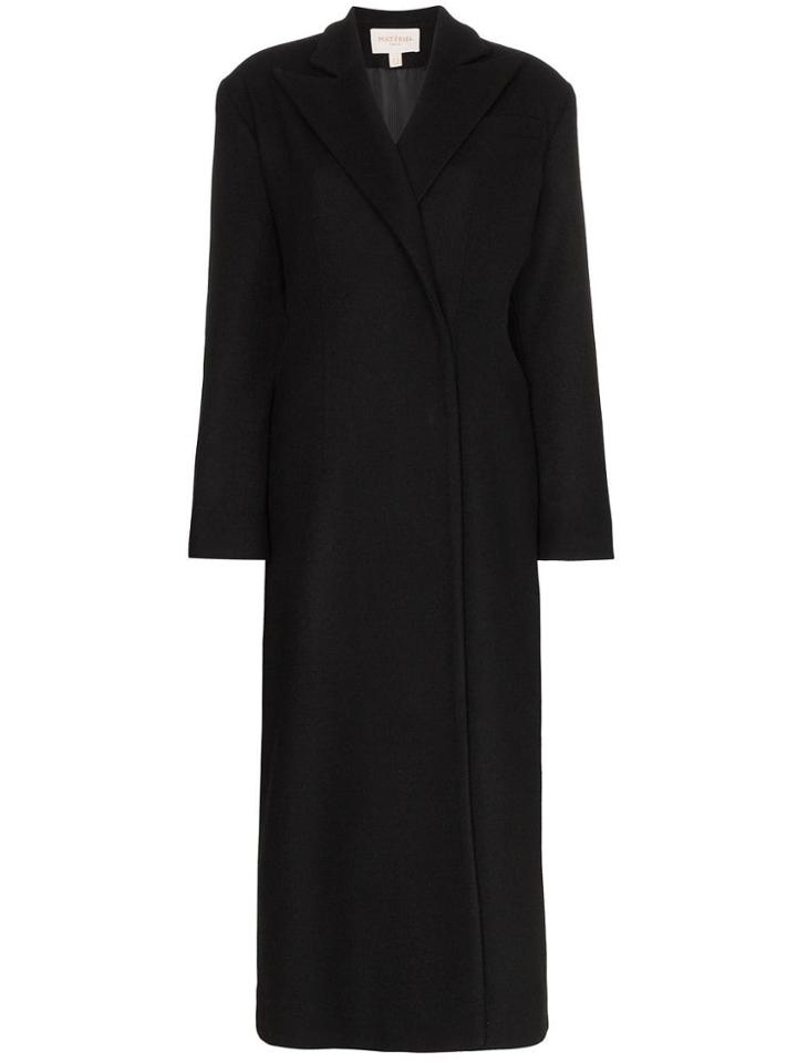 Matériel Cut-out Detail Trench Coat - Black