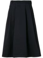 Ymc Pleated Fitted Waist Skirt - Blue
