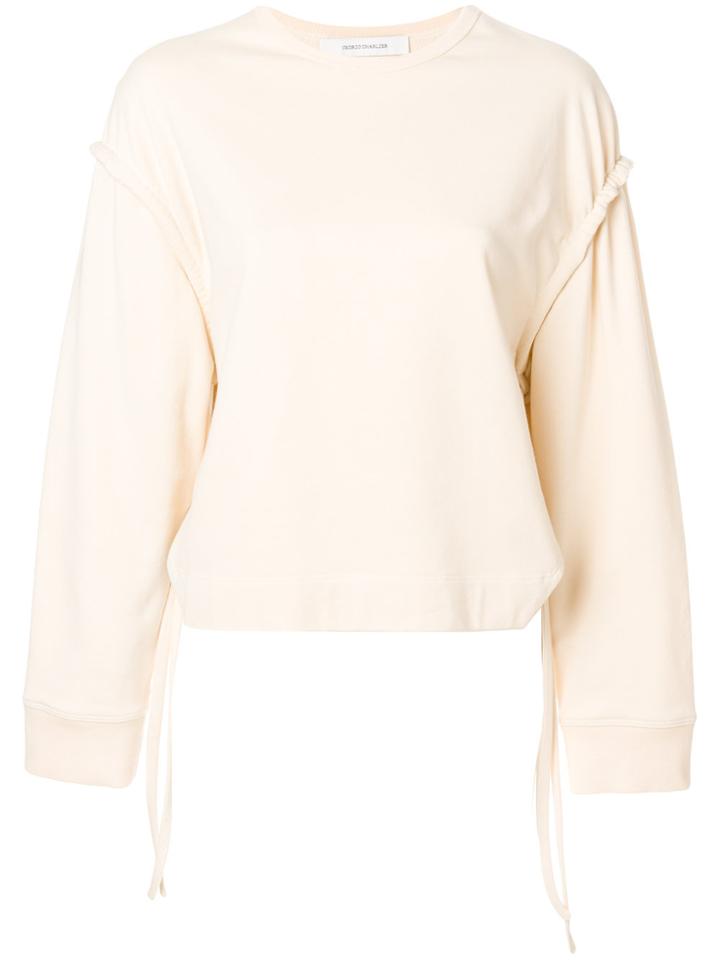 Cédric Charlier Drawstring Sweater - Nude & Neutrals