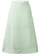 Rochas Textured Skirt - Green
