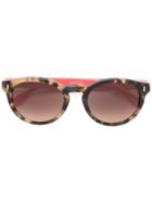 Fendi Eyewear Round Frame Sunglasses - Brown