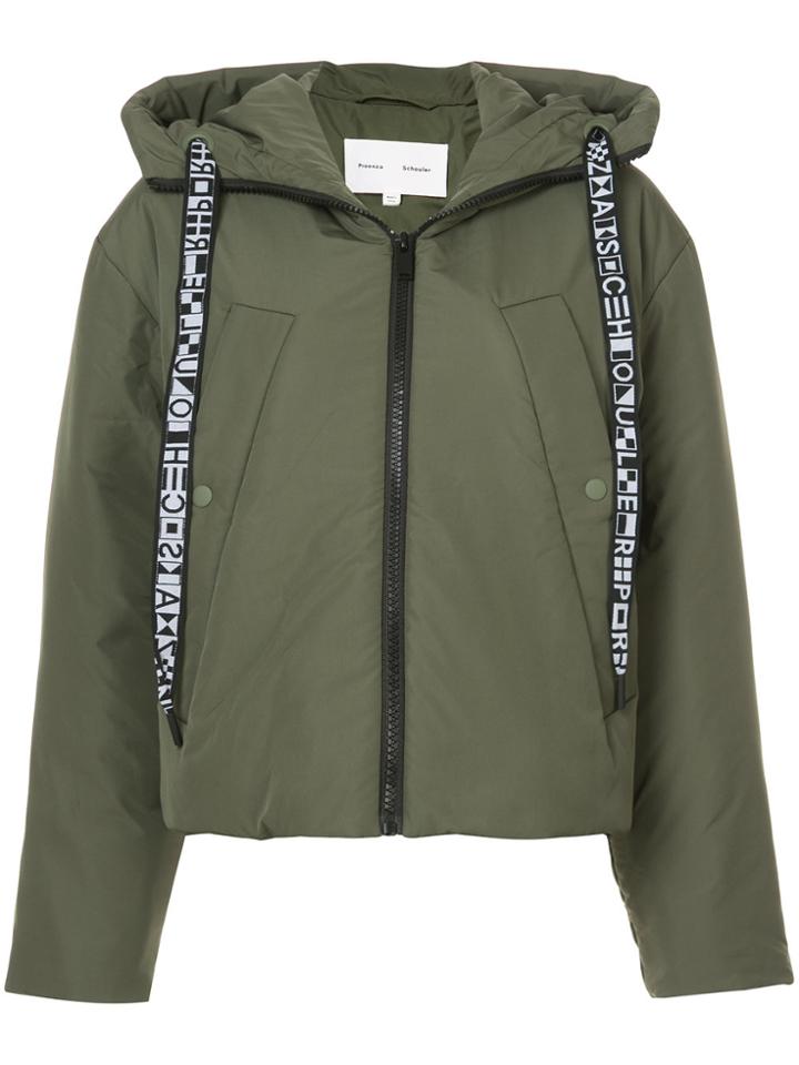 Proenza Schouler Pswl Hooded Puff Jacket - Green