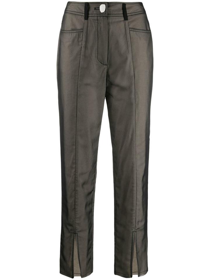 Rejina Pyo Slim Pocket Detail Trousers - Black