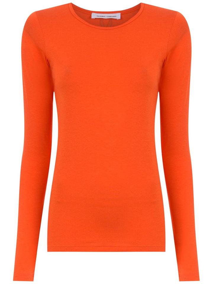 Gloria Coelho Long Sleeved T-shirt - Yellow & Orange
