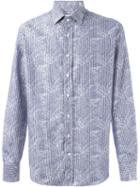 Etro Palm Tree Striped Shirt