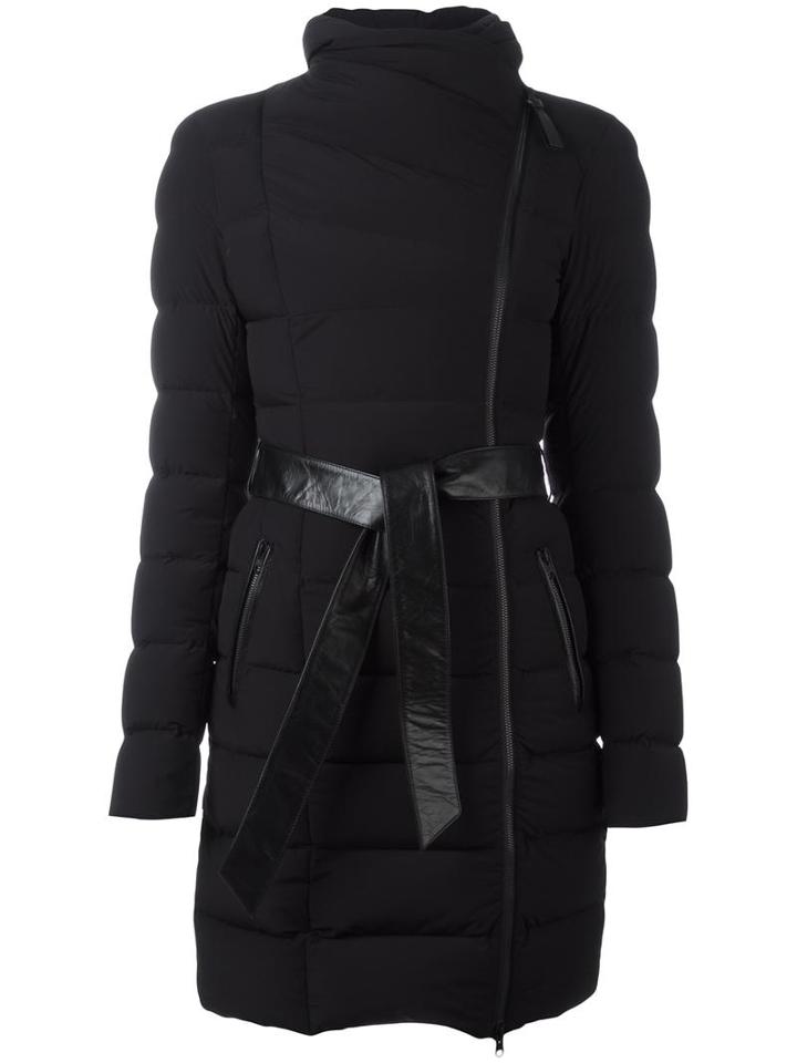 Mackage 'norina' Padded Coat, Women's, Size: Large, Black, Feather Down/nylon/spandex/elastane