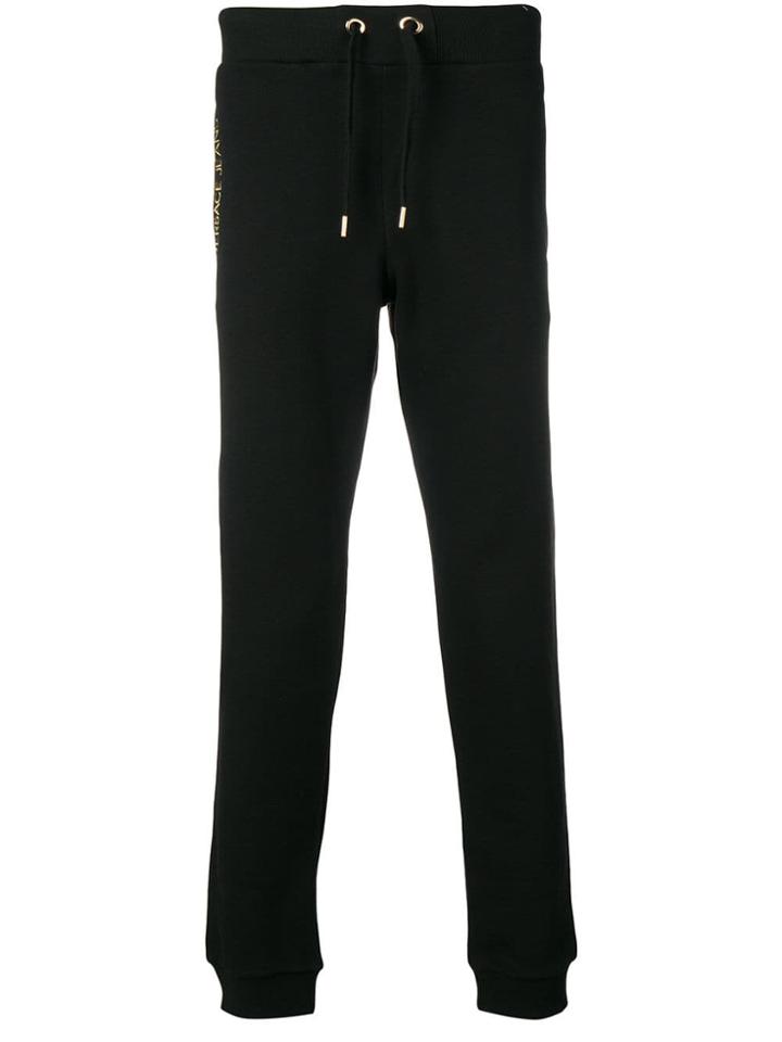 Versace Jeans Embroidered Sweatpants - Black