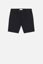 Ami Alexandre Mattiussi Bermuda Shorts, Men's, Size: Medium, Black, Cotton/spandex/elastane