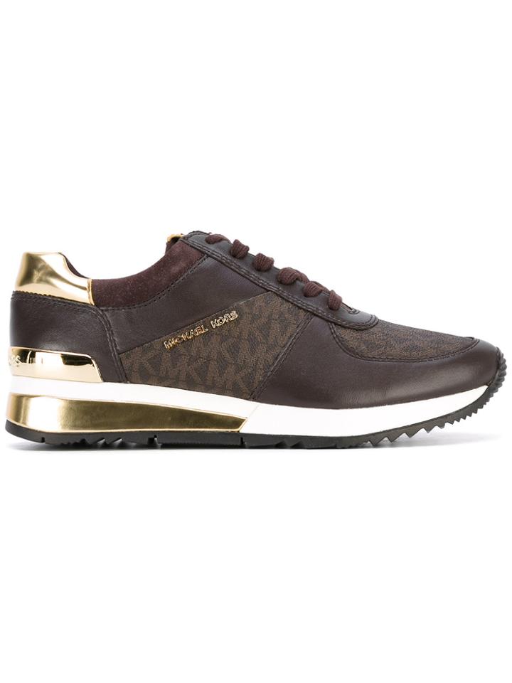 Michael Michael Kors Monogram Sneakers - Brown