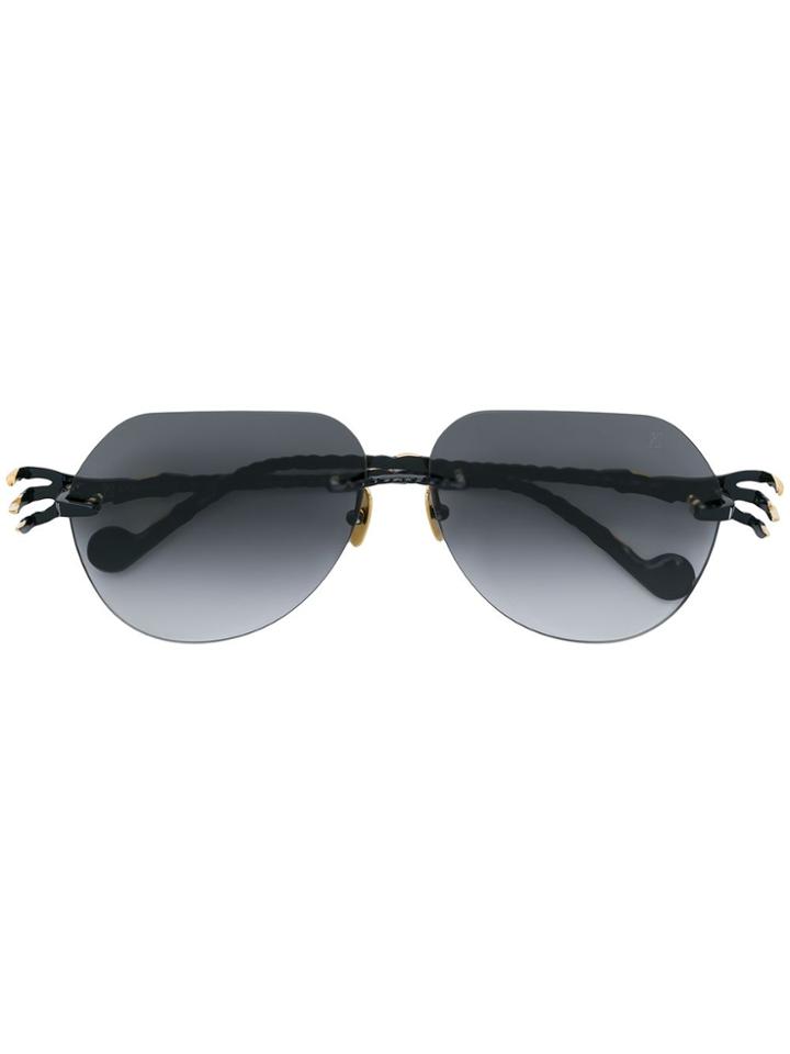 Anna Karin Karlsson Aviator Sunglasses - Black