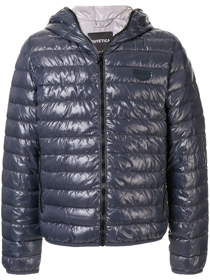 Duvetica Marfak Padded Logo Coat - Blue