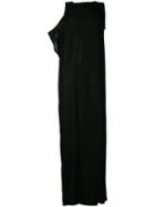Ann Demeulemeester Column Shift Gown, Women's, Size: 38, Black, Viscose/spandex/elastane