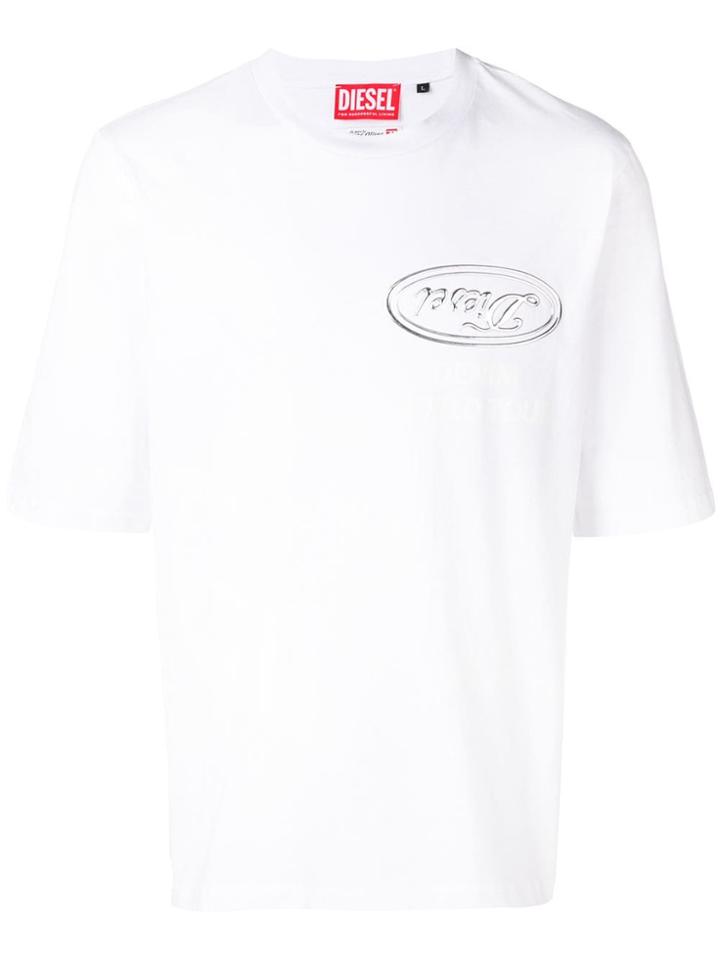 Diesel Red Tag Losse Fitted T-shirt - White