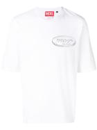 Diesel Red Tag Losse Fitted T-shirt - White