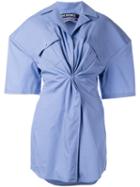 Jacquemus Tie Knot Shirt, Women's, Size: 36, Blue, Cotton